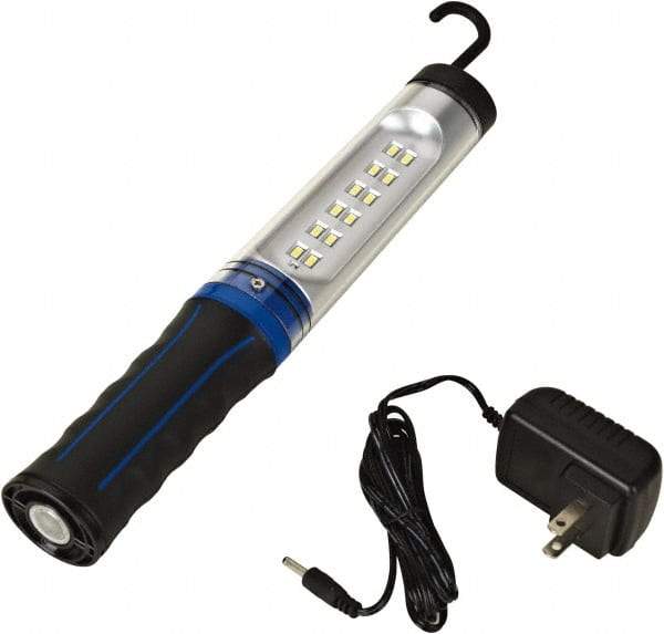 Value Collection - 12 VDC, 3 Watt, Cordless, LED Portable Handheld Work Light - 1 Head, 350 Lumens, ABS & Polycarbonate, 11-1/2" Long x 1-1/4" Wide x 1-5/8" High - Caliber Tooling