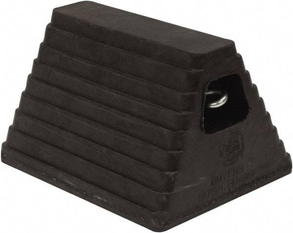 Buyers Products - 10" Wide x 6" High x 8" Deep, Rubber Wheel Chock - Caliber Tooling