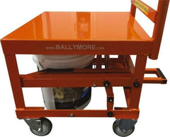 Ballymore - 400 Lb Capacity, 20" Wide x 27" Long x 42" High Mobile Cart - 1 Shelf, Steel, 2 Rigid/2 Swivel Casters - Caliber Tooling