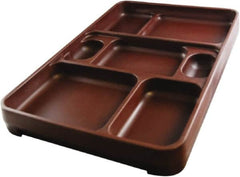 Made in USA - 14-1/4" Long x 9-1/2" Wide x 1-3/4" Deep Tray - Polypropylene - Caliber Tooling