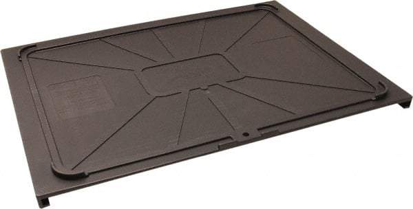 Made in USA - 17-1/2" Wide x 1" High, Gray Bin Cover - Use with Barracuda Box - Caliber Tooling