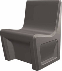 Made in USA - Grey Polyethylene Guest Chair - 24" Wide x 33" High - Caliber Tooling