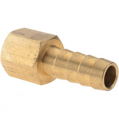 Value Collection - 1/4 NPT Thread Hose Barb x Female NPT Connector - 3/8" ID Hose, Brass - Caliber Tooling