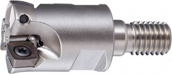 OSG - 33mm Cut Diam, 40mm Max Depth, M16 Modular Connection Indexable High-Feed End Mill - Screw Holding Method, PHC Insert, PHC Toolholder, Through Coolant - Caliber Tooling