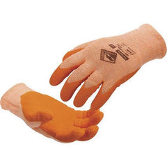 Tilsatec - Size 2XL (11), ANSI Cut Lvl A9, Puncture Lvl 4, Abrasion Lvl 4, Latex Coated Cut & Puncture Resistant Gloves - Caliber Tooling