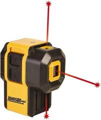 Johnson Level & Tool - 3 Beam 100' Max Range Self Leveling Dot Laser Level - Red Beam, 1/8" at 30' Accuracy - Caliber Tooling