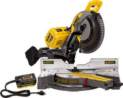 DeWALT - 15 Amp, 120 Volt, 3,800 RPM, 45° Right Double Bevel Sliding Miter Saw - 5/8" Arbor, 12" Blade Diam - Caliber Tooling