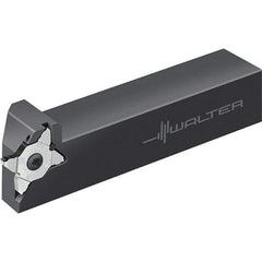 Walter - 6mm Max Depth of Cut, Indexable Grooving Tool Holder - 16mm Shank Height, 16mm Shank Width, 120mm OAL - Caliber Tooling