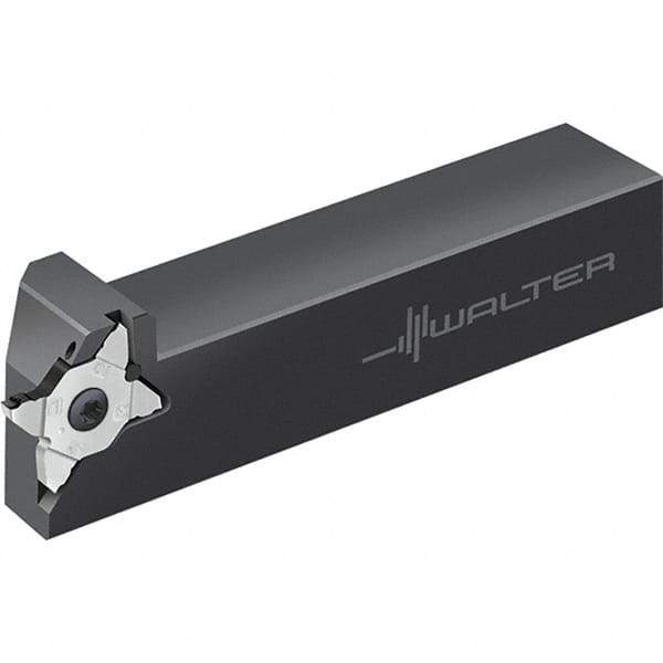 Walter - 6mm Max Depth of Cut, Indexable Grooving Tool Holder - 20mm Shank Height, 20mm Shank Width, 125mm OAL - Caliber Tooling