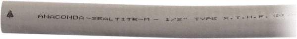 Anaconda Sealtite - 3/4" Trade Size, 100' Long, Flexible Liquidtight Conduit - Galvanized Steel & Silicone, 3/4" ID, Gray - Caliber Tooling