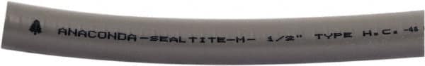 Anaconda Sealtite - 3/4" Trade Size, 500' Long, Flexible Liquidtight Conduit - Galvanized Steel & PVC, 3/4" ID, Gray - Caliber Tooling