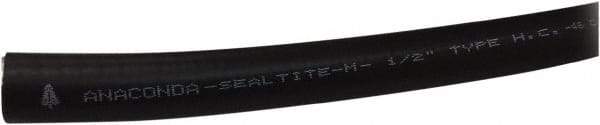 Anaconda Sealtite - 2" Trade Size, 100' Long, Flexible Liquidtight Conduit - Galvanized Steel & PVC, 2" ID, Black - Caliber Tooling