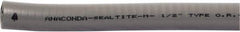 Anaconda Sealtite - 1-1/4" Trade Size, 250' Long, Flexible Liquidtight Conduit - Galvanized Steel & PVC, 1-1/4" ID, Gray - Caliber Tooling