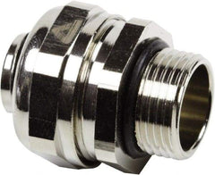 Anaconda Sealtite - 1/2" Trade, 316 Stainless Steel Threaded Straight Liquidtight Conduit Connector - Partially Insulated - Caliber Tooling