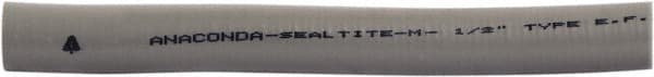 Anaconda Sealtite - 2-1/2" Trade Size, 50' Long, Flexible Liquidtight Conduit - Aluminum & PVC, 63.5mm ID, Gray - Caliber Tooling