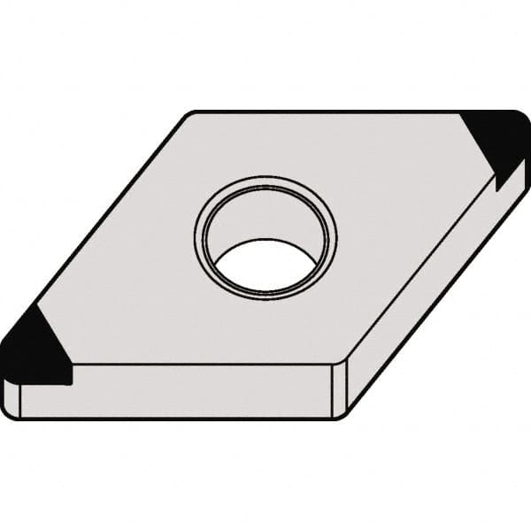 Kennametal - DNGA432 MT Grade KBH10 CBN Turning Insert - 55° Diamond, 1/2" Inscr Circle, 3/16" Thick, 1/32" Corner Radius - Caliber Tooling