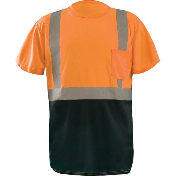 OccuNomix - Size L Hi-Vis Orange & Black High Visibility Short Sleeve T-Shirt - Caliber Tooling