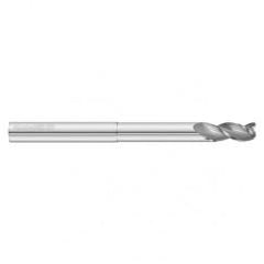 25mm Dia. x 150mm Overall Length 3-Flute 1.5mm C/R Solid Carbide SE End Mill-Round Shank-Center Cut-Uncoated - Caliber Tooling