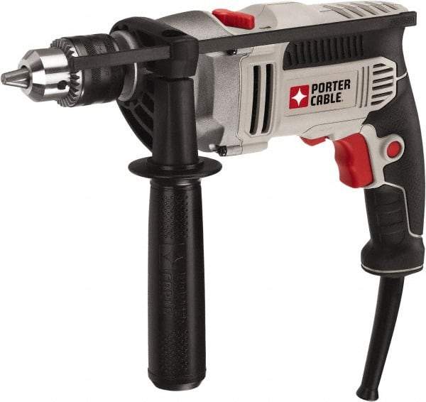 Porter-Cable - 120 Volt 1/2" Keyed Chuck Electric Hammer Drill - 0 to 57,000 BPM, 0 to 3,100 RPM, Reversible - Caliber Tooling