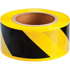 Barricade & Flagging Tape; Tape Type: Barricade; Legend: Blank; Material: Polyethylene; Thickness (mil): 2; Overall Length: 200.00 ft; Roll Length (Feet): 200; Overall Width: 2.0000 in; Color: Yellow; Language: English; Pattern: Stripes; Roll Width (Inch)