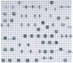 Triton - 24" Wide x 42-1/2" High Peg Board Kit - 2 Panels, 63 Hooks, Steel with Epoxy Coating, White - Caliber Tooling