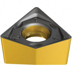 Iscar - H690 WNMU070516 MM Grade IC808 Carbide Milling Insert - TiAlN/AlTiN/TiN Finish, 5.7mm Thick, 11.5mm Inscribed Circle, 1.6mm Corner Radius - Caliber Tooling