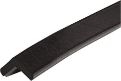 PRO-SAFE - 39" Long, Polyurethane Foam Type E Corner Guard - Black, 1" High x 2" Wide Side - Caliber Tooling