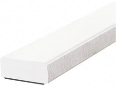 PRO-SAFE - 39" Long, Polyurethane Foam Type D Surface Guard - White, 1" High x 2" Wide Side - Caliber Tooling