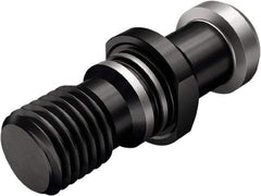 Seco - DIN40 Taper, M16x2 Thread, 15° Angle Radius, Standard Retention Knob - 2-1/8" OAL, 3/4" Knob Diam, 1.024" from Knob to Flange, Through Coolant - Exact Industrial Supply