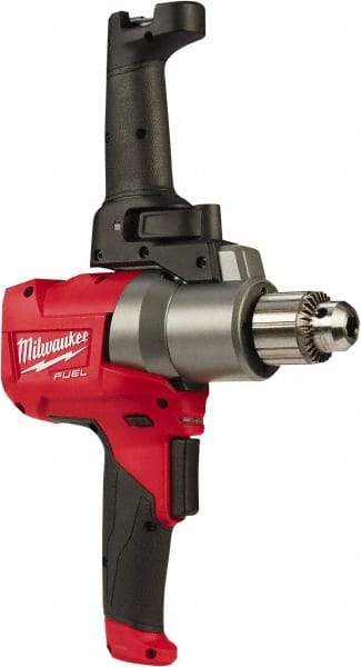 Milwaukee Tool - 18 Volt 1/2" Chuck Pistol Grip Handle Cordless Drill - 0-550 RPM, Keyed Chuck, Reversible, Lithium-Ion Batteries Not Included - Caliber Tooling