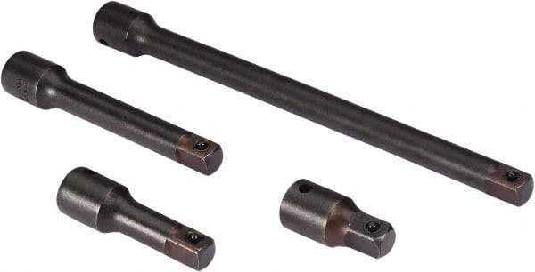 Proto - 1/2" Drive Socket Impact Locking Extension Set - 4 Pieces, Includes 2, 3, 5, 10" Lengths - Caliber Tooling