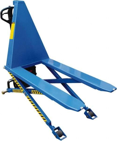 Vestil - 2,200 Lb Capacity, 31" Lift Portable Tote Lifter - 3.34" Min Lift Height, 47" Fork Length x 6-1/2" Fork Width, 26-1/2" Overall Width - Caliber Tooling