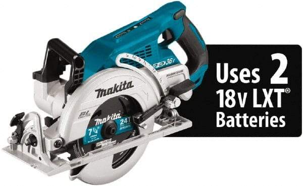 Makita - 18 Volt, 7-1/4" Blade, Cordless Circular Saw - 5,100 RPM, Lithium-Ion Batteries Not Included - Caliber Tooling