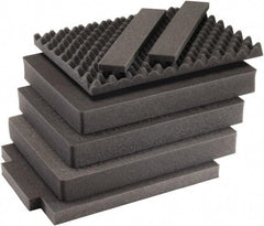 Pelican Products, Inc. - Tool Box Foam Foam Set - 13-1/4" Wide x 7-1/8" Deep x 19-3/4" High, Black, For Pelican Case 1607 - Caliber Tooling