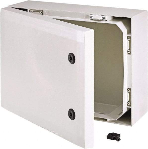 Fibox - Polycarbonate Standard Enclosure Hinge Cover - NEMA 4, 4X, 8.27" Wide x 19.69" High x 15.75" Deep, Impact Resistant - Caliber Tooling