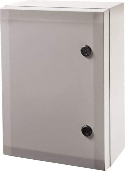 Fibox - Polycarbonate Standard Enclosure Hinge Cover - NEMA 4, 4X, 8.27" Wide x 11.81" High x 15.75" Deep, Impact Resistant - Caliber Tooling