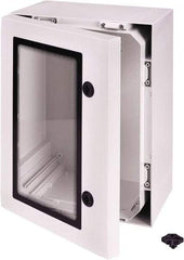 Fibox - Polycarbonate Standard Enclosure Hinge Cover - NEMA 4, 4X, 8.27" Wide x 15.75" High x 19.69" Deep, Impact Resistant - Caliber Tooling