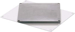 Fibox - 8" OAW x 6" OAH White Painted Electrical Enclosure Back Panel - 8" x 6" Box, Steel, Use with ARCA 865 - Caliber Tooling