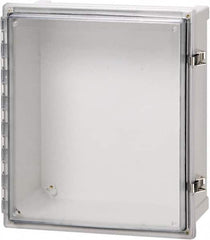 Fibox - Polycarbonate Standard Enclosure Hinge Cover - NEMA 4, 4X, 6, 6P, 12, 13, 8" Wide x 10" High x 6" Deep, Impact, Moisture & Corrosion Resistant, Dirt-tight & Dust-tight - Caliber Tooling