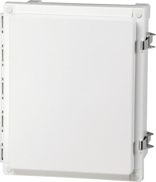 Fibox - Polycarbonate Standard Enclosure Hinge Cover - NEMA 4, 4X, 6, 6P, 12, 13, 8" Wide x 10" High x 4" Deep, Impact, Moisture & Corrosion Resistant, Dirt-tight & Dust-tight - Caliber Tooling