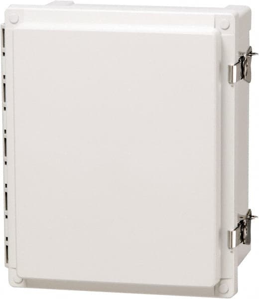 Fibox - Polycarbonate Standard Enclosure Hinge Cover - NEMA 4, 4X, 6, 6P, 12, 13, 8" Wide x 10" High x 4" Deep, Impact, Moisture & Corrosion Resistant, Dirt-tight & Dust-tight - Caliber Tooling