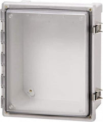 Fibox - Polycarbonate Standard Enclosure Hinge Cover - NEMA 4, 4X, 6, 6P, 12, 13, 8" Wide x 10" High x 4" Deep, Impact, Moisture & Corrosion Resistant, Dirt-tight & Dust-tight - Caliber Tooling