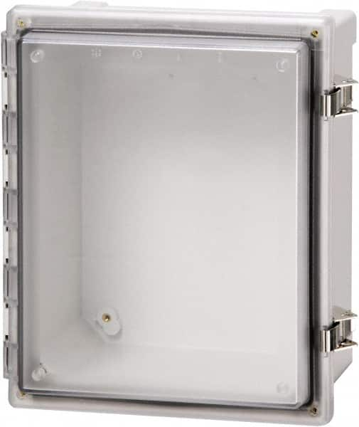 Fibox - Polycarbonate Standard Enclosure Hinge Cover - NEMA 4, 4X, 6, 6P, 12, 13, 6" Wide x 8" High x 5" Deep, Impact, Moisture & Corrosion Resistant, Dirt-tight & Dust-tight - Caliber Tooling