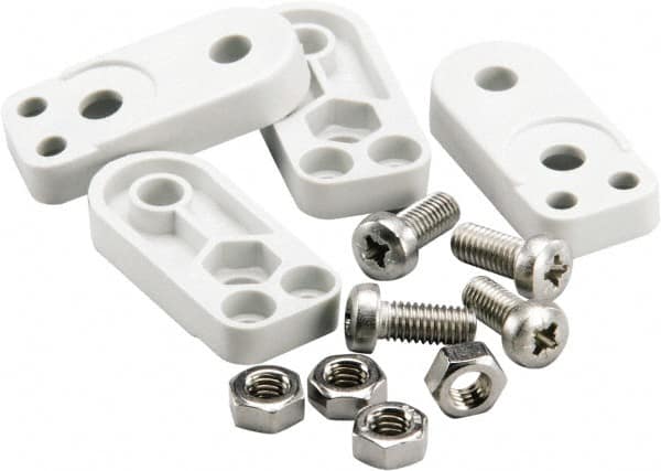 Fibox - Electrical Enclosure Polycarbonate Mounting Foot Kit - For Use with SOLID - Caliber Tooling