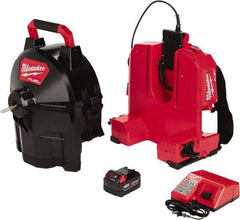 Milwaukee Tool - 18V Battery Battery Drain Cleaning Machine - For 1-1/4" to 4" Pipe, 75' Cable - Caliber Tooling