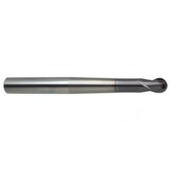 10mm Dia. - 120mm OAL 2 FL 30 Helix Firex Carbide Ball Nose End Mill - Caliber Tooling