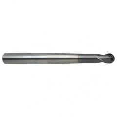 12mm Dia. - 150mm OAL 2 FL 30 Helix Firex Carbide Ball Nose End Mill - Caliber Tooling