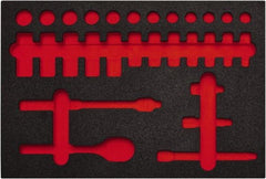 Proto - Tool Box Case & Cabinet Inserts Type: Foam Insert For Use With: J52222 - Caliber Tooling