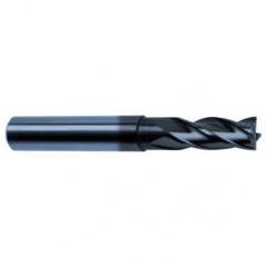 1/4 Dia. x 3 Overall Length 4-Flute Square End Solid Carbide SE End Mill-Round Shank-Center Cut-Super-A - Caliber Tooling