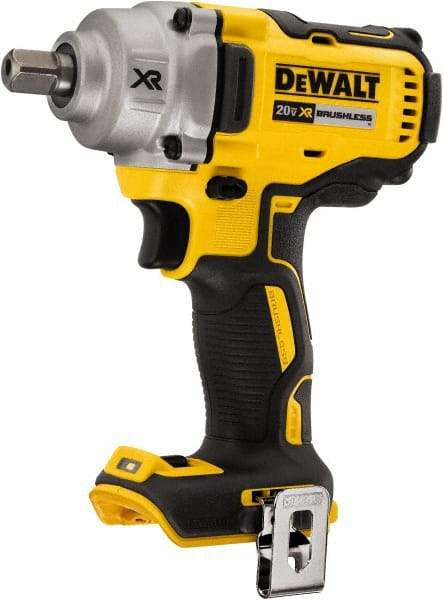 DeWALT - 1/2" Drive 20 Volt Mid-Handle Cordless Impact Wrench & Ratchet - 2,000 RPM, 0 to 3,100 BPM, 330 Ft/Lb Torque, Lithium-Ion Batteries Not Included - Caliber Tooling